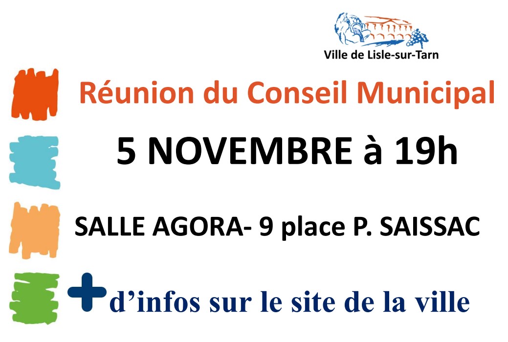 Conseil municipal du 5 novembre 2025