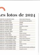 Dates des lotos 2024